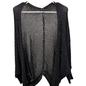 Black Shimmer Cardigan - S